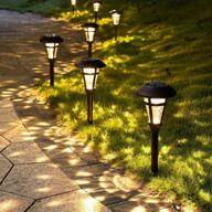 stylish and durable solpex solar pathway lights: illuminate your outdoor space with 6 pack of bronze finished, waterproof lights for lawn, patio, yard, garden, pathway and driveway logo