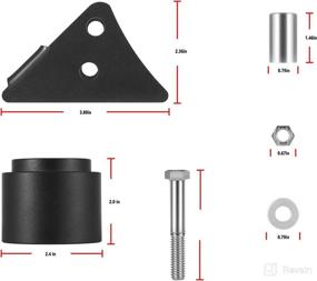 img 3 attached to 🛠️ Enhance Your Polaris Ranger 500/570/CREW: 2.5'' Lift Kit UTV Front & Rear Suspension – 2014 to 2021 Models