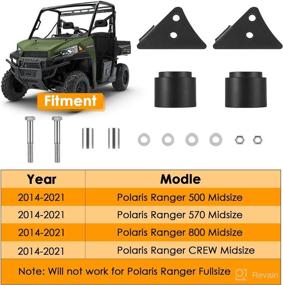 img 2 attached to 🛠️ Enhance Your Polaris Ranger 500/570/CREW: 2.5'' Lift Kit UTV Front & Rear Suspension – 2014 to 2021 Models