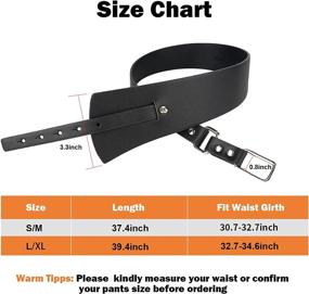 img 3 attached to FIORETTO Fashion Leather Waistband Vintage Women's Accessories via Belts