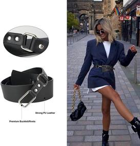 img 2 attached to FIORETTO Fashion Leather Waistband Vintage Women's Accessories via Belts