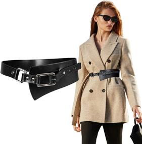 img 4 attached to FIORETTO Fashion Leather Waistband Vintage Women's Accessories via Belts