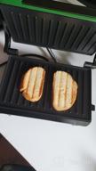 img 3 attached to Sandwich maker Kitfort KT-1609 Panini Maker, red review by Dorota Mackiewicz ᠌