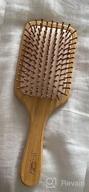img 1 attached to Eco-Friendly Bamboo Hair Brush With Detangle Tail Comb For Healthy And Silky Hair - Perfect For Men, Women, And Kids review by John Young