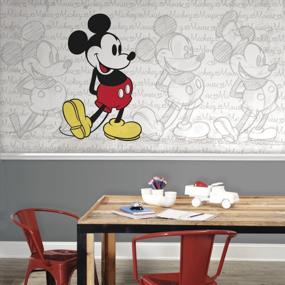 img 3 attached to Transform Your Room With Classic Mickey Mouse Wall Mural - Removable And Easy To Install - 10.5 Ft. X 6 Ft.