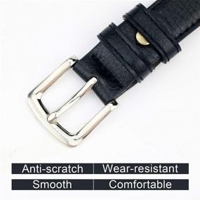 img 1 attached to 👗 Stylish Women's Skinny Leather Belt with Buckle - Essential Accessory for Packing Women's Accessories