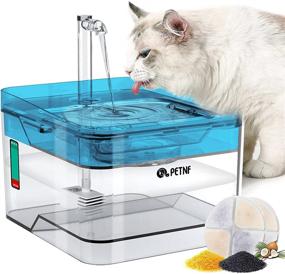 img 4 attached to Smart Cat Water Fountain With LED Light And 101Oz Capacity - Upgraded 2021 Pet Water Dispenser With Ultra Quiet Pump, 2 Filters And 3 Water Flow Settings For Dogs And Cats