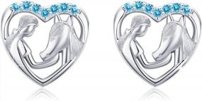 img 4 attached to 925 Sterling Silver Lucky Horse Stud Earrings For Girls And Women - Hypoallergenic Jewelry And Perfect Gifts For Horse Lovers