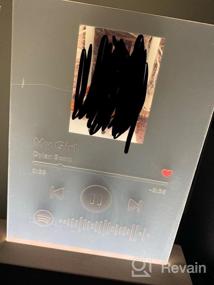 img 7 attached to VEELU Personalized Acrylic Song With Photo - Customized Spotify Music Plaque - Custom Transparent Picture Album Cover Scannable Spotif Code Night Light - Customized Gifts For Lovers