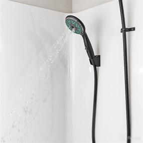 img 1 attached to 🚿 Dura Faucet Premium RV Handheld Shower Wand and Hose Kit (Matte Black) - Eco-Friendly with On/Off Switch for Efficient Water Usage