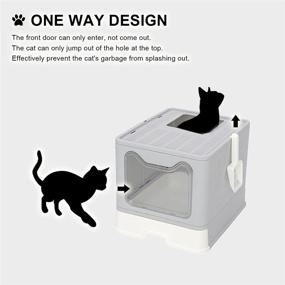 img 1 attached to Litter Foldable Anti Splashing Supplies Plastic Cats for Litter & Housebreaking