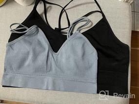 img 5 attached to Comfortable And Stylish: BQTQ'S 5-Piece Padded V-Neck Cami Tube Bra Set For Women