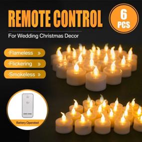 img 3 attached to Create Ambience Anywhere With Yeahmart'S Flameless Tea Lights - Remote Controlled LED Candles For Home Décor Or Events - Pack Of 6