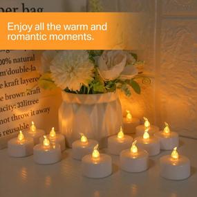 img 1 attached to Create Ambience Anywhere With Yeahmart'S Flameless Tea Lights - Remote Controlled LED Candles For Home Décor Or Events - Pack Of 6