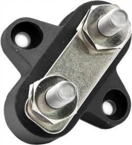 img 3 attached to RKURCK M6 1/4" Dual Heavy-Duty Terminal Stud Power And Ground Junction Block - Black With Connecting Link