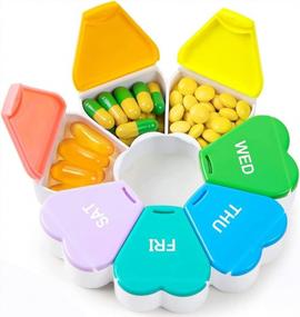 img 4 attached to 7 Day Pill Organizer With Moisture And Light Protection For Vitamins And Medications - Portable Travel Pill Box With Reminder Functionality