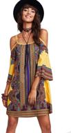 👗 trendy multicolor tribal geometric dress collection: milumia women's clothing line логотип