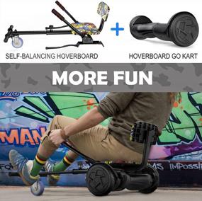 img 2 attached to Jolege Hoverboard With Seat Attachment For Kids And Youth(2 Piece Set)