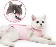 🐱 lianzimau surgical recovery suit for cats – abdominal wound healing apparel with e-collar alternative – indoor home pet clothing for post-surgery pajama suit logo