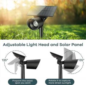 img 2 attached to Transform Your Outdoor Space With Linkind Solar Spot Lights - 4 Pack