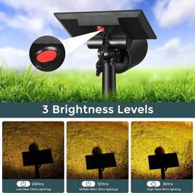 img 3 attached to Transform Your Outdoor Space With Linkind Solar Spot Lights - 4 Pack