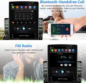 img 1 attached to 2G+32G Android Car Stereo 9.7 Inch Tesla Touchscreen Double Din Radio With GPS Car Entertainment Multimedia Player FM Radio WiFi/Bluetooth, Dual USB Input + Backup Camera