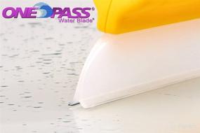 img 1 attached to 🌊 One Pass Hydroglide 14" Waterblade Silicone Y-Bar Squeegee Yellow: The Ultimate Water-Wiping Wonder!