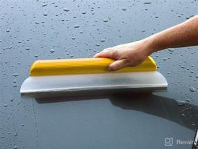 img 4 attached to 🌊 One Pass Hydroglide 14" Waterblade Silicone Y-Bar Squeegee Yellow: The Ultimate Water-Wiping Wonder!