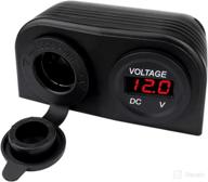 🔌 iztor power adaptor socket with led digital voltmeter - cigarette lighter combination, 12-24v logo