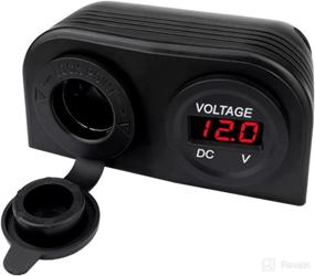 img 4 attached to 🔌 IZTOR Power Adaptor Socket with LED Digital Voltmeter - Cigarette Lighter Combination, 12-24V