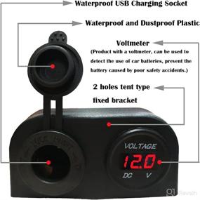 img 2 attached to 🔌 IZTOR Power Adaptor Socket with LED Digital Voltmeter - Cigarette Lighter Combination, 12-24V