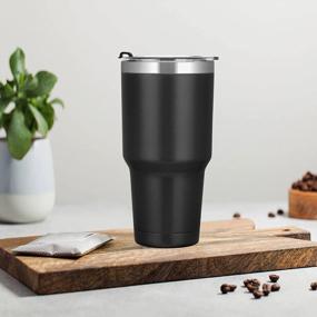 img 3 attached to 30Oz Stainless Steel Tumbler With Lid & Straw | Lifecapido Insulated Coffee Cup For Hot Or Cold Drinks