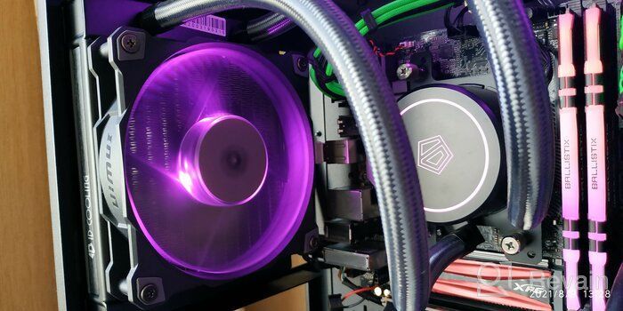 img 2 attached to 🌈 Experiencing Optimal Air Flow and Stunning RGB with IN WIN Jupiter AJ120 High Air Flow Addressable RGB Fan Kit 120mm (Triple Pack) review by Nurul ᠌