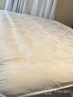 img 1 attached to Stay Cool And Comfortable With GRT Bamboo Full Size Mattress Pad Cover - Thick, Quilted, And Breathable review by Alan Miller