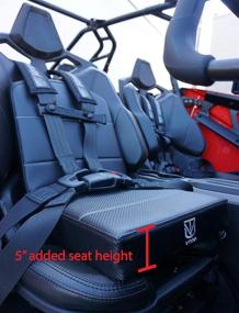 img 2 attached to Enhance Riding Experience for Short Riders with UTV Universal Kid Cushion: Increased Height and Comfort