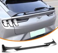 dolksn 2022 mustang mach e gt rear spoiler: glossy carbon fiber exterior 🚗 accessory for mustang mach e tail wing rear trunk lid spoiler wing - factory outlet logo