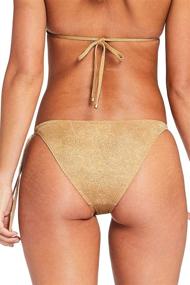 img 1 attached to Vitamin Womens Hipster Bikini Metallic Women's Clothing - Swimsuits & Cover Ups