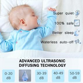 img 2 attached to Immerse Yourself In Aromatherapy Bliss With 120Ml Glass Diffuser; Ultrasonic Mist Humidifier With Timer Settings And Color Changing Lights In Blue For Ultimate Home Office And Bedroom Relaxation.