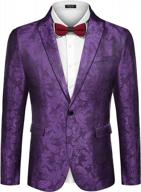 stand out in style: coofandy men's floral tuxedo jacket for every special occasion logo