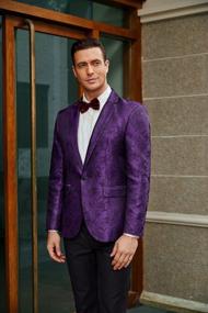 img 2 attached to Stand Out In Style: COOFANDY Men'S Floral Tuxedo Jacket For Every Special Occasion