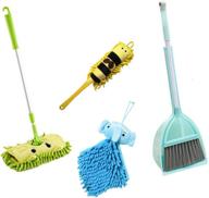 🧹 xifando 5-piece kid's housekeeping cleaning tool set - complete with mop, broom, dustpan, brush, and towel logo