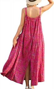 img 3 attached to Stay Comfy & Chic – YESNO Maxi Dress With Pockets & Wide Adjustable Strap For Women!