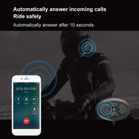 img 1 attached to 🛵 Advanced Motorcycle Helmet Bluetooth Headset with Bluetooth 5.0, Waterproof & Hands-free Calling, Noise Reduction - Ultimate Motorcycle Communication System