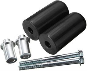 img 4 attached to 🏍️ Protect Your Ride with Uranny 10mm Universal Motorcycle Frame Sliders - Black