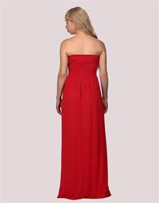 img 2 attached to 👗 HDE Women's Strapless Sundress: Trendy Dress for Women's Clothing, Swimsuits & Cover Ups