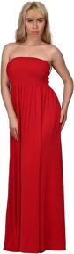img 4 attached to 👗 HDE Women's Strapless Sundress: Trendy Dress for Women's Clothing, Swimsuits & Cover Ups