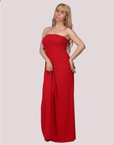img 1 attached to 👗 HDE Women's Strapless Sundress: Trendy Dress for Women's Clothing, Swimsuits & Cover Ups