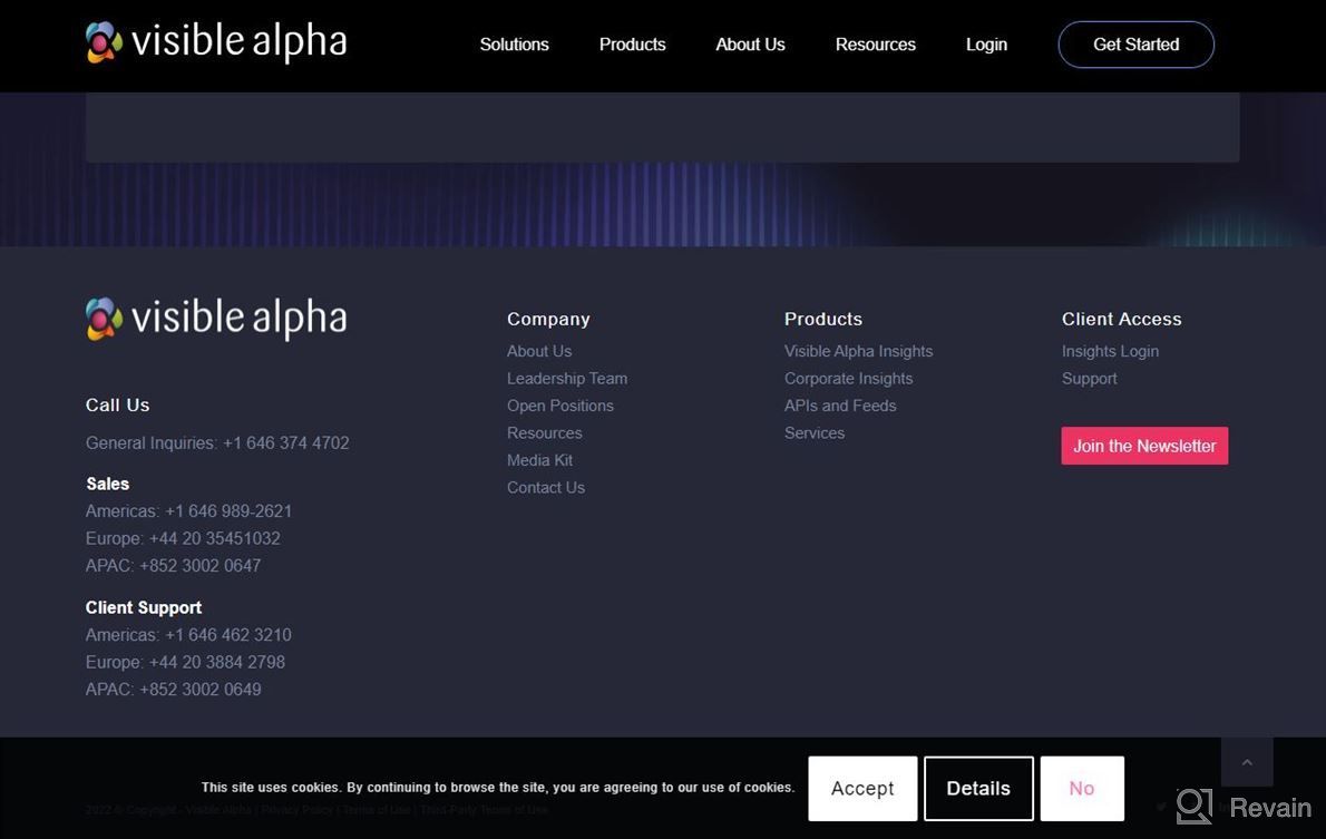 img 1 attached to Visible Alpha Insights review by Jason Staggs