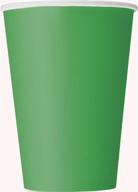 12oz green paper cups 10ct logo