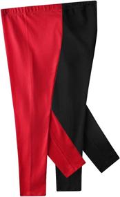 img 3 attached to Noomelfish 2 Pack Classic Leggings Stretch Girls' Clothing at Leggings